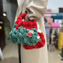 Load image into Gallery viewer, Women Chunky Yarn Knit Shoulder Bag ,Christmas Halloween gifts