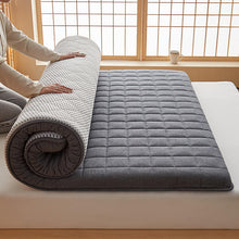 Load image into Gallery viewer, Thicken Cotton Mattress Topper,Foldable Camping Road Trip Floor Futon,Tatami Mat Sleeping Pad