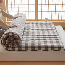 Load image into Gallery viewer, Thicken Cotton Mattress Topper,Foldable Camping Road Trip Floor Futon,Tatami Mat Sleeping Pad