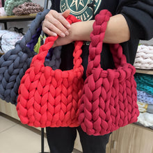 Load image into Gallery viewer, Women Chunky Yarn Knit Shoulder Bag ,Christmas Halloween gifts