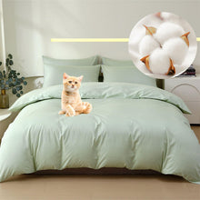 Load image into Gallery viewer, Super Soft Breathable Cotton Fitted Bed Sheet Duvet Cover