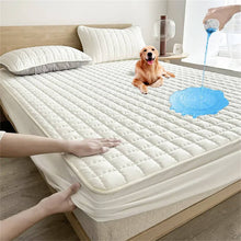 Load image into Gallery viewer, Waterproof Mattress Pad Protector, Breathable Quilted Mattress Cover Noiseless Waterproof Fitted Sheet Mattress Topper