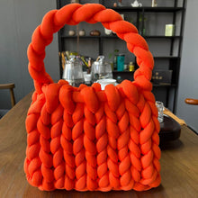 Load image into Gallery viewer, Women Chunky Yarn Knit Shoulder Bag ,Christmas Halloween gifts