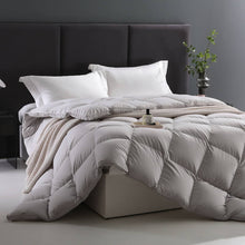 Load image into Gallery viewer, Geometric Grid Feathers Down Comforter, All Seasons Feathers Down Duvet Insert