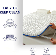 Load image into Gallery viewer, Cotton Mattress Pad, Machine Washable Mattress Protector Cover, Soft Cotton Top Cooling Mattress Topper  