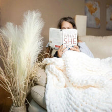 Load image into Gallery viewer, Handmade Chunky Knit Blanket