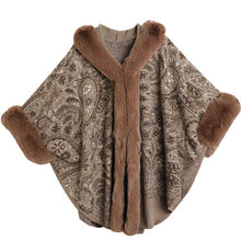 Load image into Gallery viewer, Women Luxury Faux Fur Coat Jackets Wrap Cape Shawl for Wedding Party
