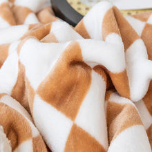 Load image into Gallery viewer, Knit Sherpa Blanket, Soft Warm Fleece Knitted Throw for Bed, Sofa