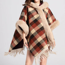 Load image into Gallery viewer, Women Luxury Faux Fur Coat Jackets Wrap Cape Shawl for Wedding Party