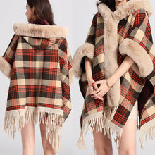 Load image into Gallery viewer, Women Luxury Faux Fur Coat Jackets Wrap Cape Shawl for Wedding Party