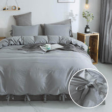Load image into Gallery viewer, Washed Cotton Duvet Cover Set 3 Piece Home Bedding Sets