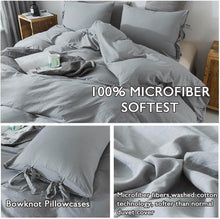 Load image into Gallery viewer, Washed Cotton Duvet Cover Set 3 Piece Home Bedding Sets