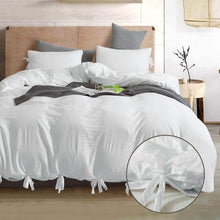 Load image into Gallery viewer, Washed Cotton Duvet Cover Set 3 Piece Home Bedding Sets