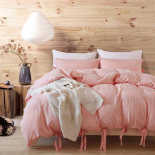 Load image into Gallery viewer, Washed Cotton Duvet Cover Set 3 Piece Home Bedding Sets