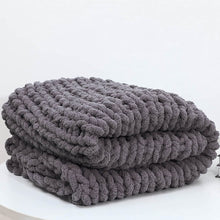 Load image into Gallery viewer, Handmade Chunky Knit Blanket