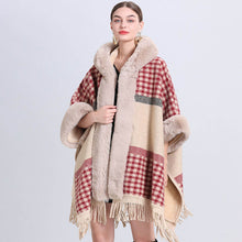 Load image into Gallery viewer, Women Luxury Faux Fur Coat Jackets Wrap Cape Shawl for Wedding Party