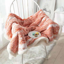 Load image into Gallery viewer, Knit Sherpa Blanket, Soft Warm Fleece Knitted Throw for Bed, Sofa