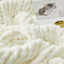 Load image into Gallery viewer, Handmade Chunky Knit Blanket