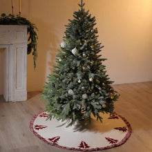 Load image into Gallery viewer, Christmas Tree Skirt, 48 inches Cable Knit Knitted Thick Rustic Xmas Holiday Decoration