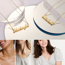 Load image into Gallery viewer, Personalized Name Necklace in 14k Gold Plated