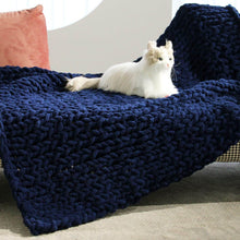 Load image into Gallery viewer, Handmade Chunky Knit Blanket