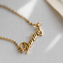 Load image into Gallery viewer, Personalized Name Necklace in 14k Gold Plated