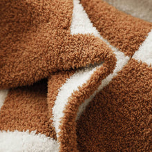 Load image into Gallery viewer, Ultra Soft Fluffy Knitted Throw Blanket , Checkered Bed Blanket for Sofa Couch Bed