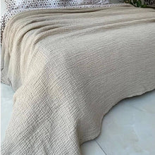 Load image into Gallery viewer, 100% Cotton Muslin Blanket bedspread