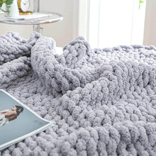 Load image into Gallery viewer, Handmade Chunky Knit Blanket