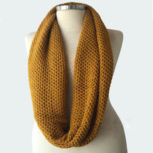 Load image into Gallery viewer, Christmas Gift, Handmade scarves, mustard scarf, knit scarf, Cowl Scarf, İnfinity scarf, chunky scarf, Best Gift İdea