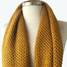 Load image into Gallery viewer, Christmas Gift, Handmade scarves, mustard scarf, knit scarf, Cowl Scarf, İnfinity scarf, chunky scarf, Best Gift İdea