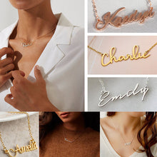 Load image into Gallery viewer, Personalized Name Necklace in 14k Gold Plated