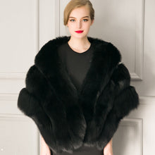 Load image into Gallery viewer, Faux Fur Shawl Wrap Stole Shrug Winter Bridal Wedding Cover Up