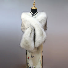 Load image into Gallery viewer, Faux Fur Shawl Wrap Stole Evening Cape Collar