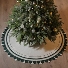 Load image into Gallery viewer, Christmas Tree Skirt, 48 inches Cable Knit Knitted Thick Rustic Xmas Holiday Decoration
