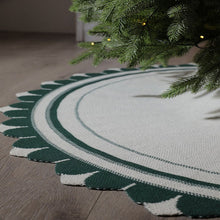 Load image into Gallery viewer, Christmas Tree Skirt, 48 inches Cable Knit Knitted Thick Rustic Xmas Holiday Decoration