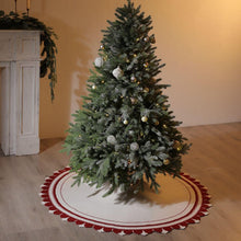 Load image into Gallery viewer, Christmas Tree Skirt, 48 inches Cable Knit Knitted Thick Rustic Xmas Holiday Decoration