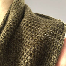 Load image into Gallery viewer, Christmas Gift, Handmade scarves, mustard scarf, knit scarf, Cowl Scarf, İnfinity scarf, chunky scarf, Best Gift İdea