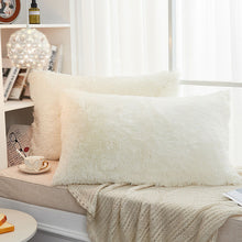 Load image into Gallery viewer, 2PCS Plush Shaggy Ultra Soft Pillow Cover