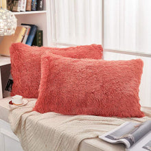 Load image into Gallery viewer, 2PCS Plush Shaggy Ultra Soft Pillow Cover