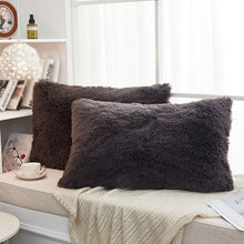 Load image into Gallery viewer, 2PCS Plush Shaggy Ultra Soft Pillow Cover