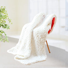 Load image into Gallery viewer, Chunky Knit Blanket Soft Handmade Knitting Throw