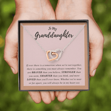 Load image into Gallery viewer, To My Mom Gifts,Granddaughter Necklace, Granddaughter Gifts, To My Granddaughter,Necklace for women ,Thank you necklace