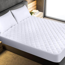 Load image into Gallery viewer, Quilted Fitted Mattress Pad , Elastic Fitted Mattress Protector