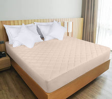 Load image into Gallery viewer, Quilted Fitted Mattress Pad , Elastic Fitted Mattress Protector