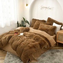 Load image into Gallery viewer, Luxury Plush Shaggy Duvet Cover Set