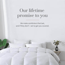 Load image into Gallery viewer, Luxurious Queen Size Goose Down Feather Comforter Down Feather Fiber Duvet Premium Cotton Cover