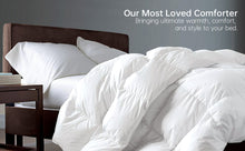 Load image into Gallery viewer, Luxurious Queen Size Goose Down Feather Comforter Down Feather Fiber Duvet Premium Cotton Cover