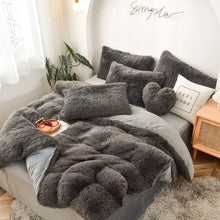 Load image into Gallery viewer, Luxury Plush Shaggy Duvet Cover Set