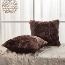 Load image into Gallery viewer, 2PCS Plush Shaggy Ultra Soft Pillow Cover
